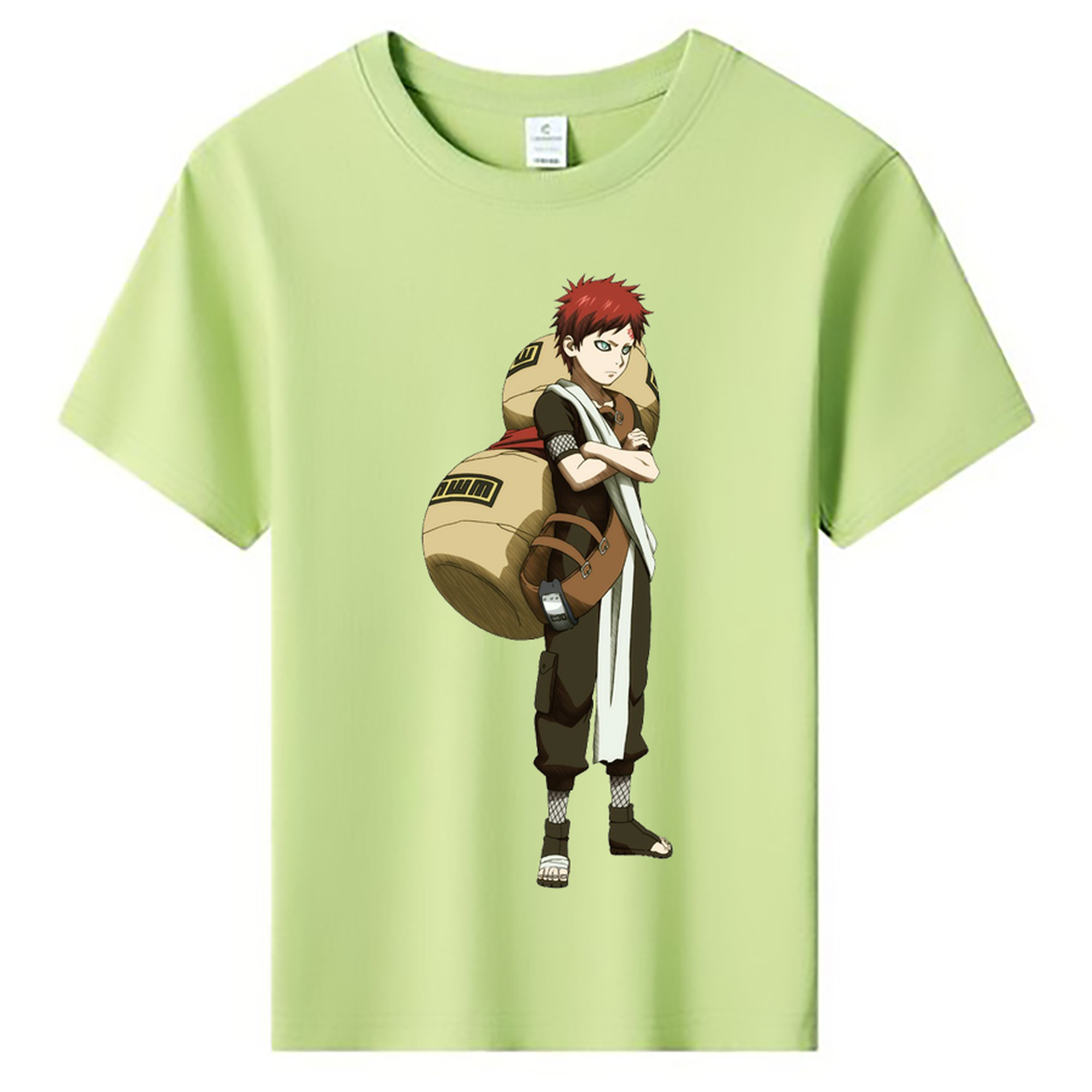 （画像用） NARUTO -ナルト- ガアラ Gaara 綿100％キッズTシャツ（フロントプリント）